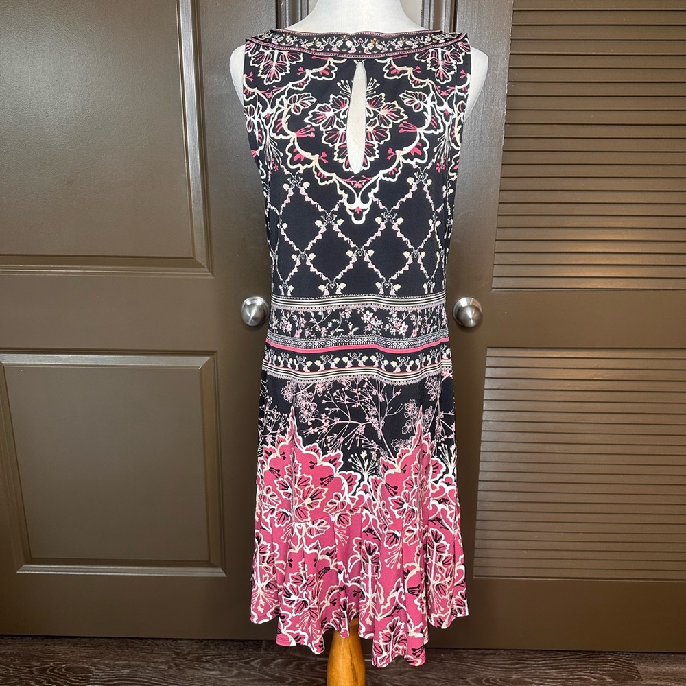 White House Black Market | Embellished Printed MIDI Dress
